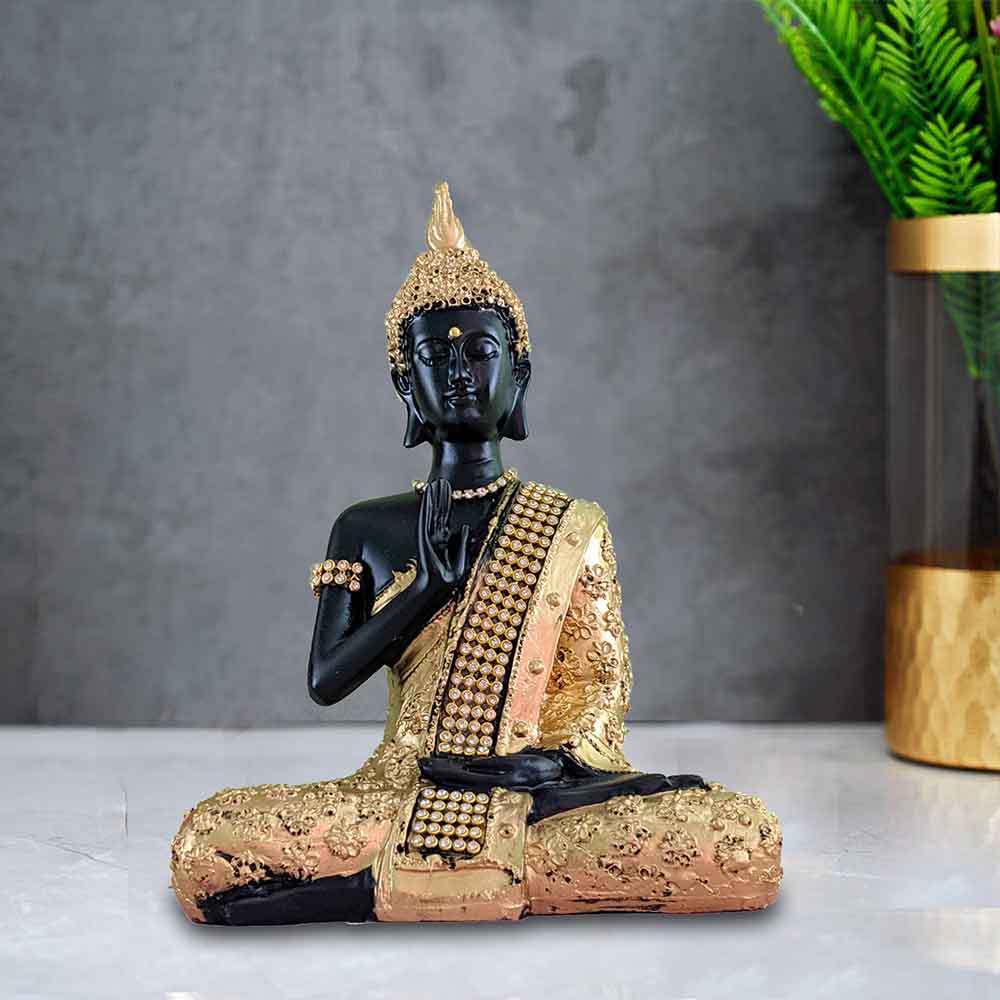 Black Meditating Buddha Statue Online
